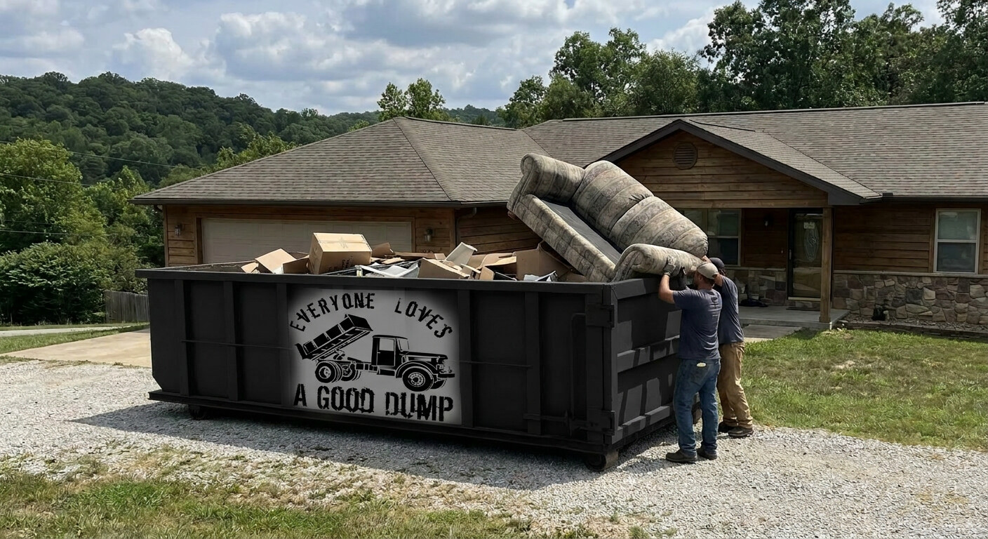 Will a Couch Fit in a 10 Yard Dumpster in Branson?