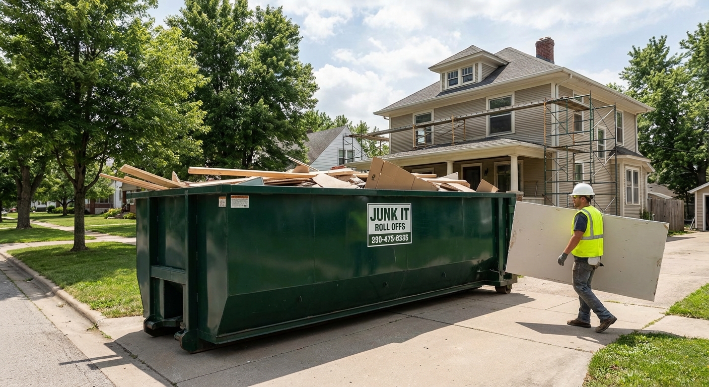 create unique photorealistic image about Dumpster Rental in Bolivar. photorealistic. no text.