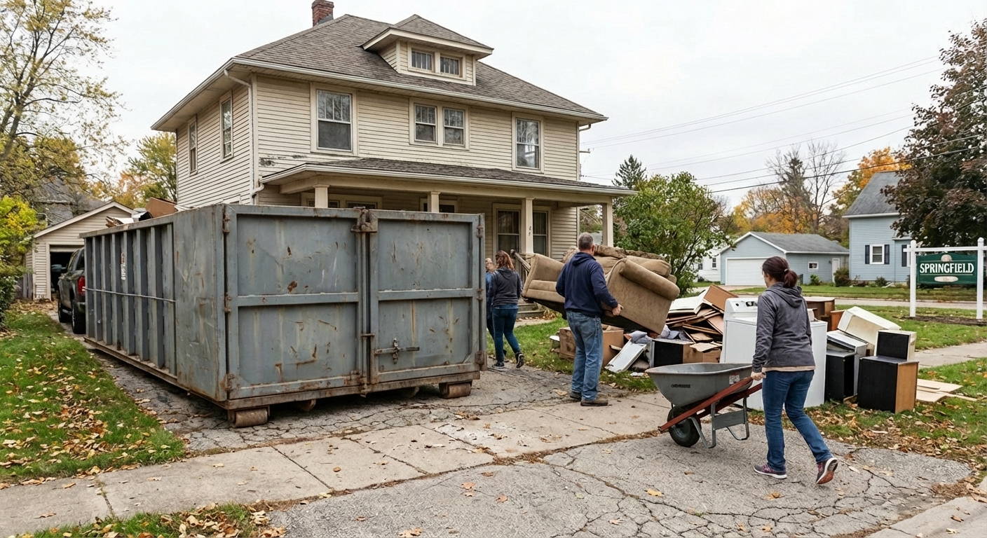 When Springfield Homeowners Usually Need a Dumpster for a Big Cleanout