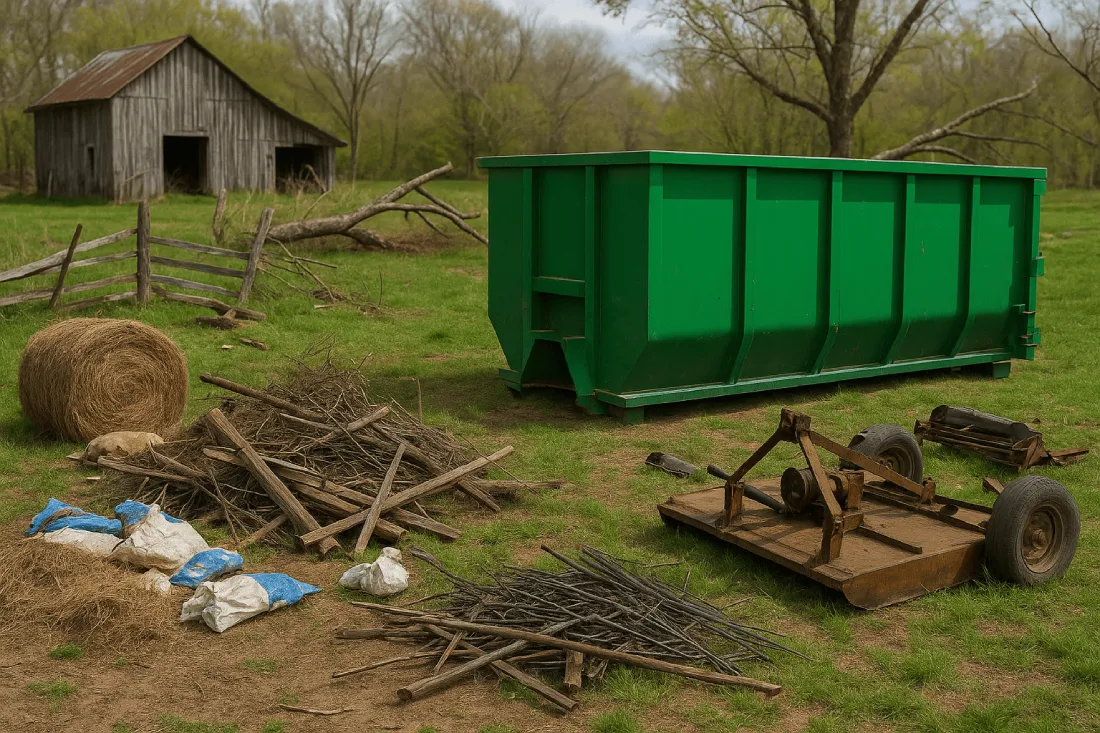 Why Niangua Residents Rent Dumpsters for Farm & Property Cleanups