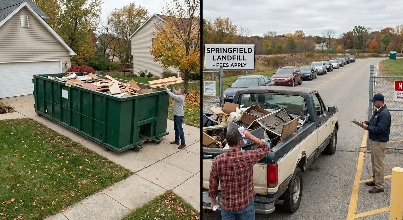 Is It Cheaper to Get a Dumpster in Springfield or to Go to the Dump?