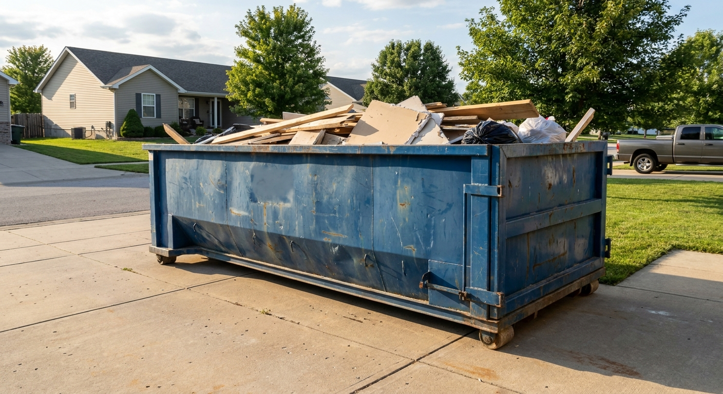20 yard dumpster rental cost in Nixa example